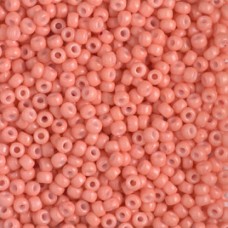 Opaque Dark Salmon Duracoat, Miyuki 15/0 Seed Beads, Colour 4462, 8.2g approx.