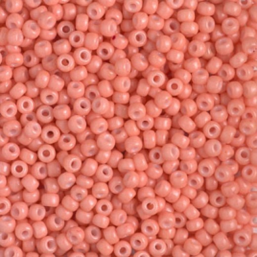 Duracoat Opaque Dark Salmon, Miyuki 8/0 Seed Beads, Colour 4462, 22g approx.