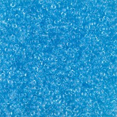 Transparent Aqua Miyuki Size 8/0 seed beads, Colour 148, 22gm