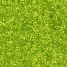 Transparent Chartreuse Miyuki Size 8/0 seed beads, Colour 143, 22gm