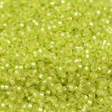 Silver Lined Chartreuse Matte, Miyuki 8/0 Seed beads, Colour 0014F, 22gm