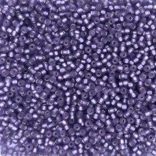Amethyst Matt Silver Lined, Miyuki 11/0 Seed Beads, Colour 0024F, 22g Approx
