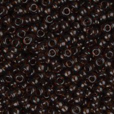 Transparent Brown Miyuki 15/0 Seed Beads, Colour 0135, 8.2g Approx.