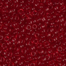 Ruby Transparent, Miyuki 11/0 Seed Beads, Colour 0141, 250 Grams