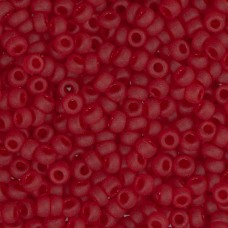 Ruby Transparent Matte, Miyuki 11/0 Seed Beads,Colour 0141F, 22g Approx