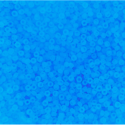 Aqua Transparent Matte, Miyuki 11/0 Seed Beads, Colour 0148F, 250 Grams