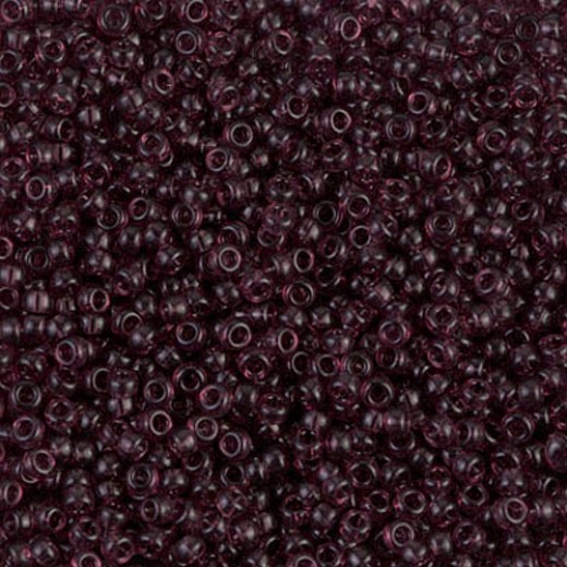 Dark Smoky Amethyst, Miyuki 11/0 Seed Beads, Colour 0153, 22g Approx