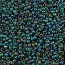 Matte Transparent Dark Emerald AB, Size 8/0, Colour 0156FR, 22gm