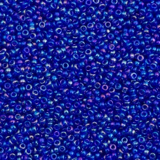 Transparent Cobalt AB, Miyuki 15/0 Seed Beads, Colour 0177, 8.2g approx.