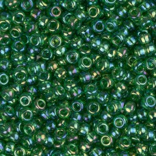 Green AB Luster, Miyuki 11/0 Seed Beads, Colour 0179, 22g Approx.