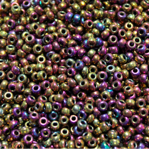 Metallic Purple Gold Iris, Miyuki 11/0 Seed Beads, Colour 0188, 22g Approx