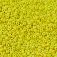 AB Matte Yellow Opaque, Miyuki 11/0 Seed Beads, Colour 0404FR, 250 Grams