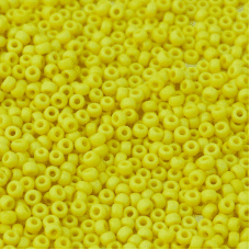 AB Matte Yellow Opaque, Miyuki 11/0 Seed Beads, 22g, Colour 0404FR
