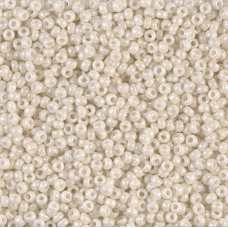 Opaque Limestone Luster Miyuki Size 8/0 seed beads, Colour 0600, 22gm