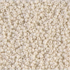 Opaque Limestone Luster Miyuki Size 8/0 seed beads, Colour 0600, 22gm