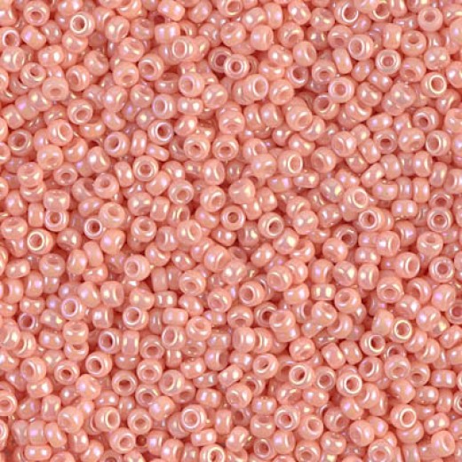Opaque Salmon Luster Colour 0596, Miyuki 11/0, 22g approx. 