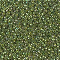 Green Gold Luster Opaque Rainbow, Colour 1897, Miyuki 11/0, 22g approx.