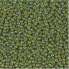 Green Gold Luster Opaque Rainbow, Colour 1897, Miyuki 11/0, 22g approx.