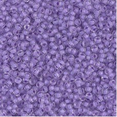 Semi-frosted Lilac Lined Crystal, Colour 1924, Miyuki 11/0, 22g approx.