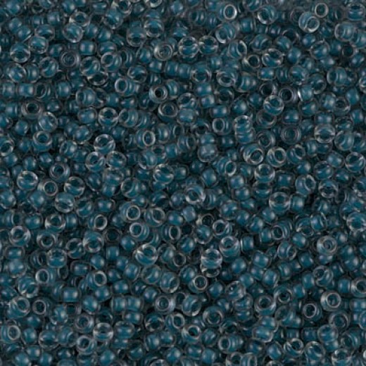 Semi-frosted Slate Blue Lined Grey, Colour 1938, Miyuki 11/0, 22g approx.