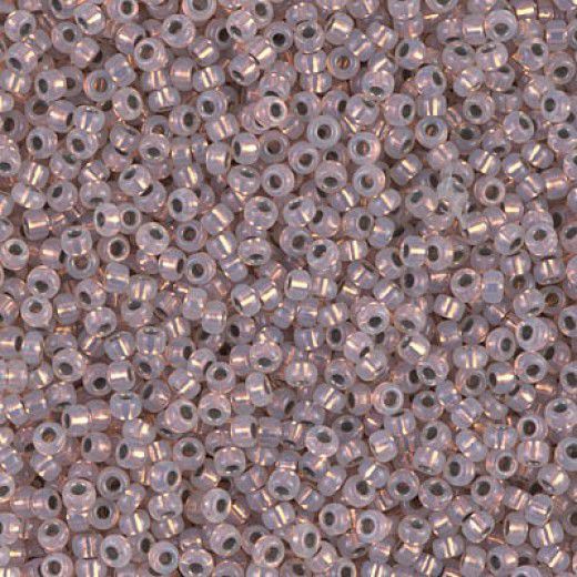 Copper Lined White Opal MIyuki 11/0 seed beads, colour 0198. 5.2g approx.