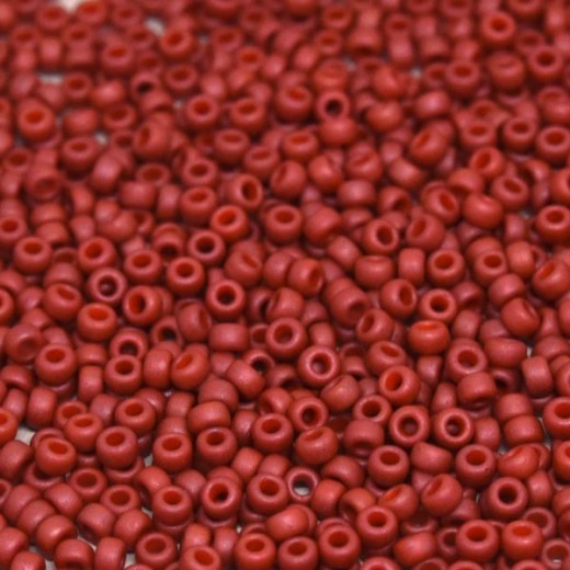 Matte Terracotta Opaque, Colour 2315, Miyuki 11/0, 22g approx.
