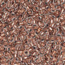 Copper Crystal Lined MIyuki 11/0 seed beads, colour 0197. 5.2g approx.