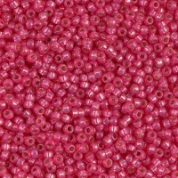 Hibiscus Silverlined Alabaster Dyed Duracoat, Colour 4239, Miyuki 11/0, 22g approx.