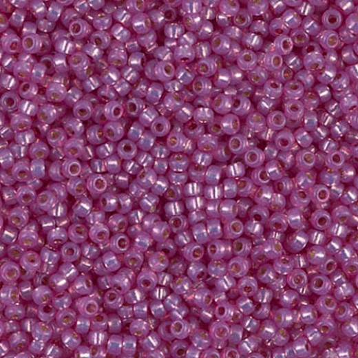 Silver Lined Lilac Duracoat, Colour 4246, Miyuki 11/0, 22g approx.