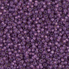 Silver Lined Dark Lilac Duracoat, Colour 4248, Miyuki 11/0, 22g approx.