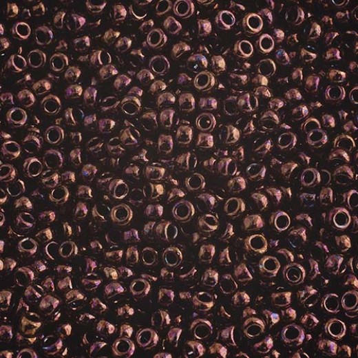 Dark Bronze Metallic, Colour 0457B, Miyuki 15/0 Seed Beads, 8.2g approx.