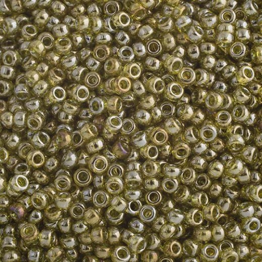 Transparent Golden Olive Luster Miyuki 11/0 Seed Beads, 250g, Colour 1889