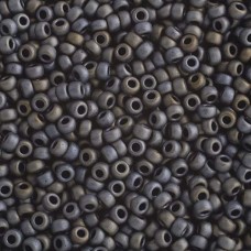 Matte Metallic Silver-Grey Miyuki 15/0 Seed Beads, 8.2g, Colour 2002