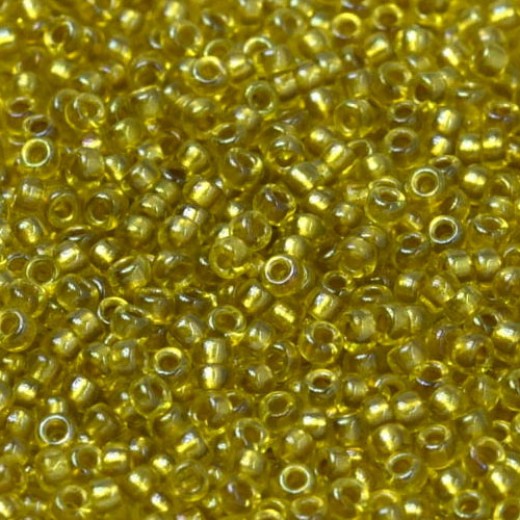 Sunflower Fancy Lined Size 11/0 Miyuki Seed beads, Colour 3524, 22g approx.