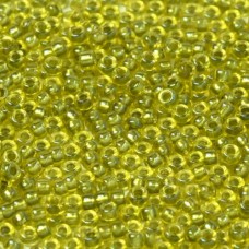 Olive Fancy Lined Size 11/0 Miyuki Seed beads, Colour 3530, 22g approx.