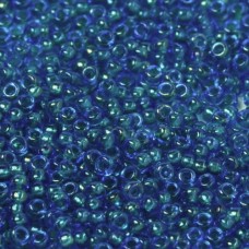 Teal Blue Fancy Lined Size 11/0 Miyuki Seed beads, Colour 3537, 250g