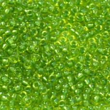 Celery Fancy Lined Size 11/0 Miyuki Seed beads, Colour 3739, 22g approx.
