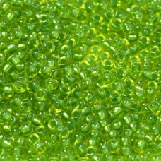 Bulk Bag Celery Fancy Lined Size 11/0 Miyuki Seed beads, Colour 3739, 250g