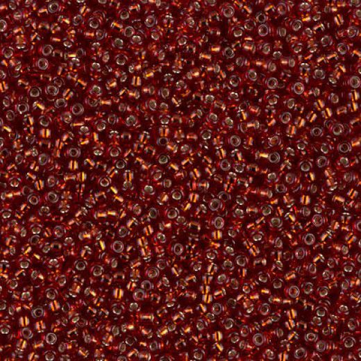 Dark Ruby Silver Lined Miyuki 11/0 Seed Beads, Approx 250g, Colour 0011D