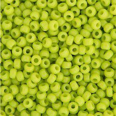 Miyuki Size 11 Seed Beads, Chartreuse Opaque, Colour 0416, 22g Approx. 