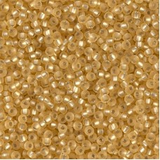 Gold Silver Lined Matte, Miyuki 11/0 Seed Beads, Colour 0003F, 22g Approx
