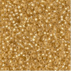 Gold Silver Lined Matte Miyuki 11/0 Seed Beads, Approx 22g, Colour 0003F