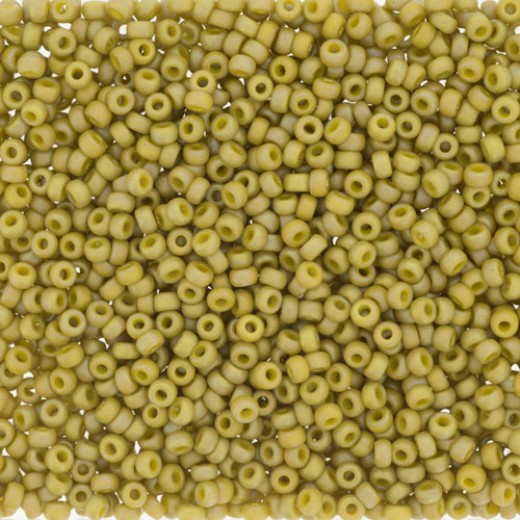 Pistachio Frost Opaque Glazed Rainbow, Colour 4693, Miyuki 11/0, 22g appx.