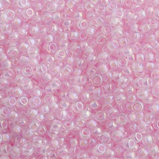 Pink Lined Crystal AB Miyuki 11/0 Seed Beads, 250g, Colour 0272