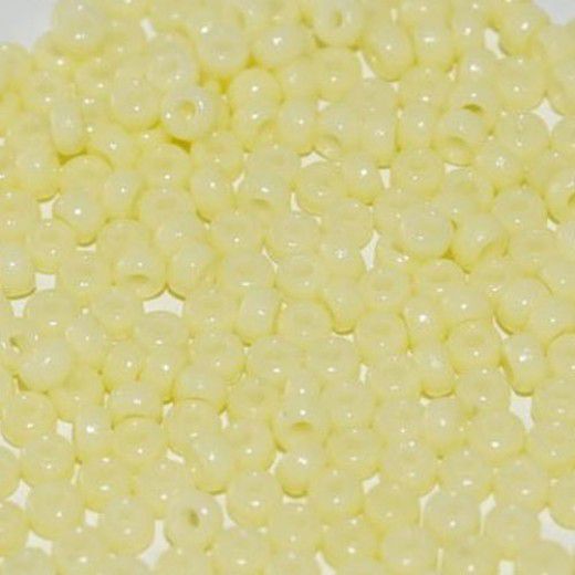 Opaque Light Lemon Ice Duracoat, Miyuki size 8/0 Seed Beads, Colour 4451, 250 Grams