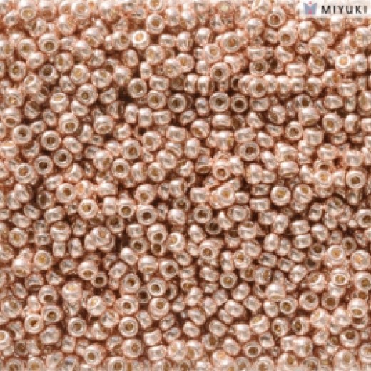 Duracoat Galvanised Bright Copper Miyuki 11/0 Seed Beads, Colour 5103, 22g approx.