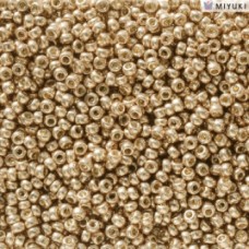 Duracoat Galvanised Light Champagne Miyuki 11/0 Seed Beads, Colour 5104, 22g app...