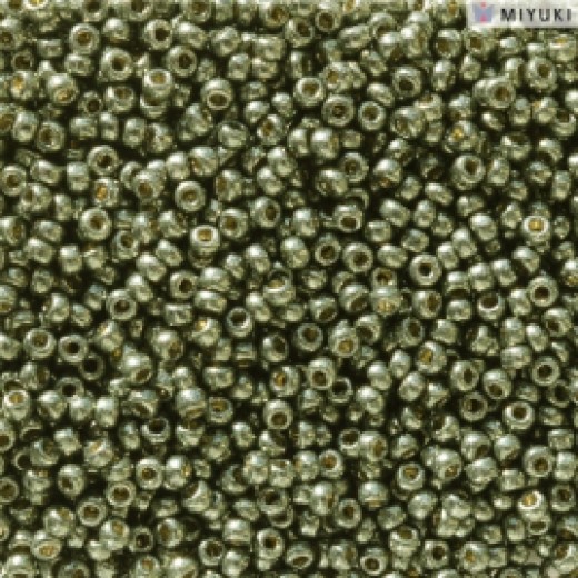 Duracoat Galvanised Dark Steel Green Miyuki 11/0 Seed Beads, Colour 5112, 100g Wholesale pack