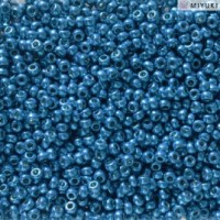 Duracoat Galvanised Dark Capri Blue Miyuki 11/0 Seed Beads, Colour 5114, 22g approx.