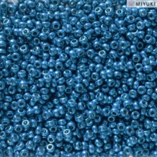 Duracoat Galvanised Dark Capri Blue Miyuki 11/0 Seed Beads, Colour 5114, 22g approx.